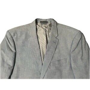 Tommy Hilfiger Men’s Blazer Light Blue Cotton Wedding 46R Sport Coat